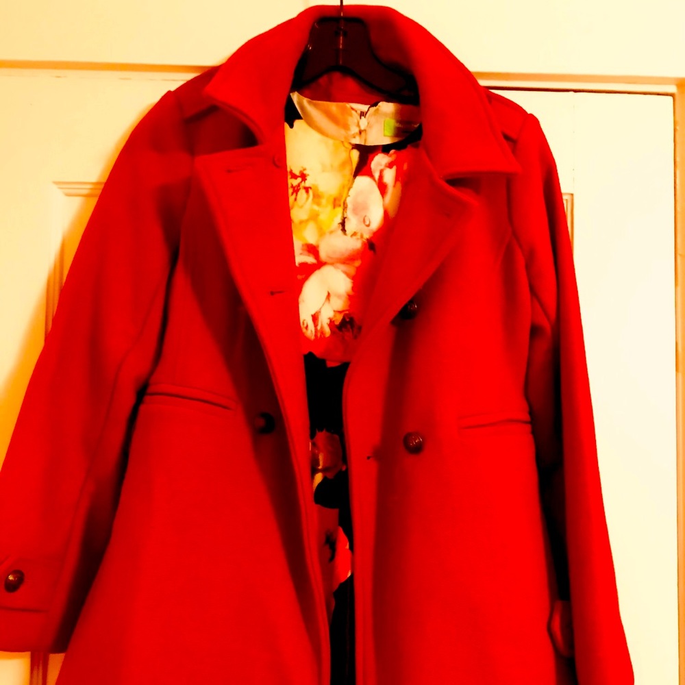 2pc coat and beautiful flowered dress